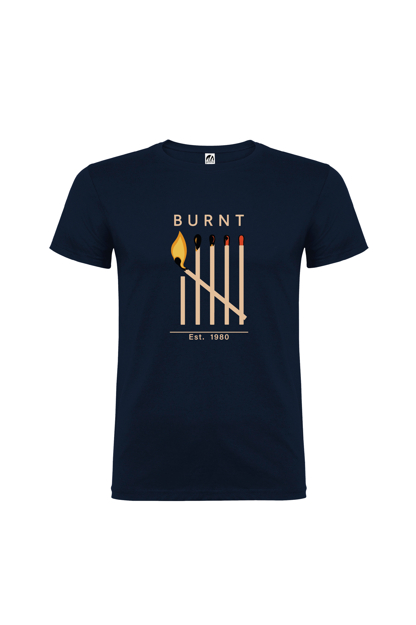 Camiseta Manga Corta Hombre Personalizada "Burnt"