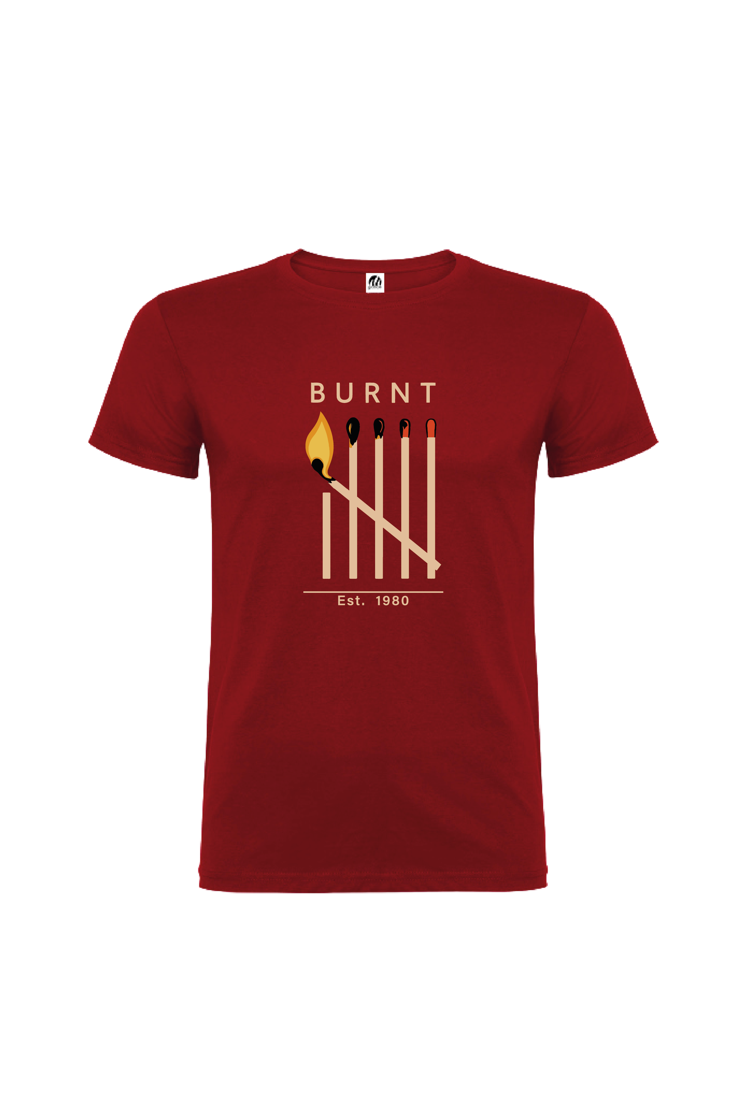 Camiseta Manga Corta Hombre Personalizada "Burnt"