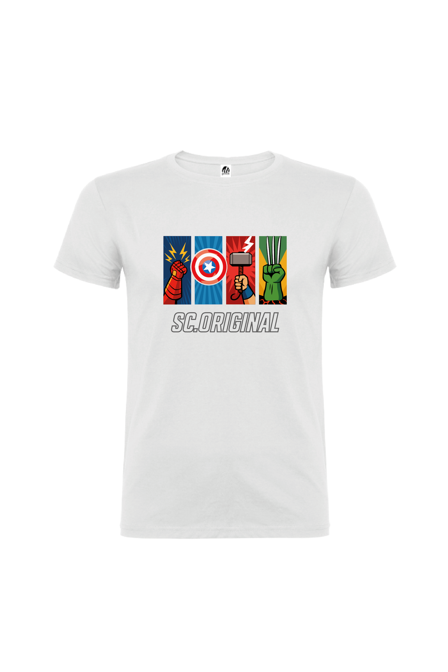 Camiseta Manga Corta Hombre Personalizada "Universo Vengador"