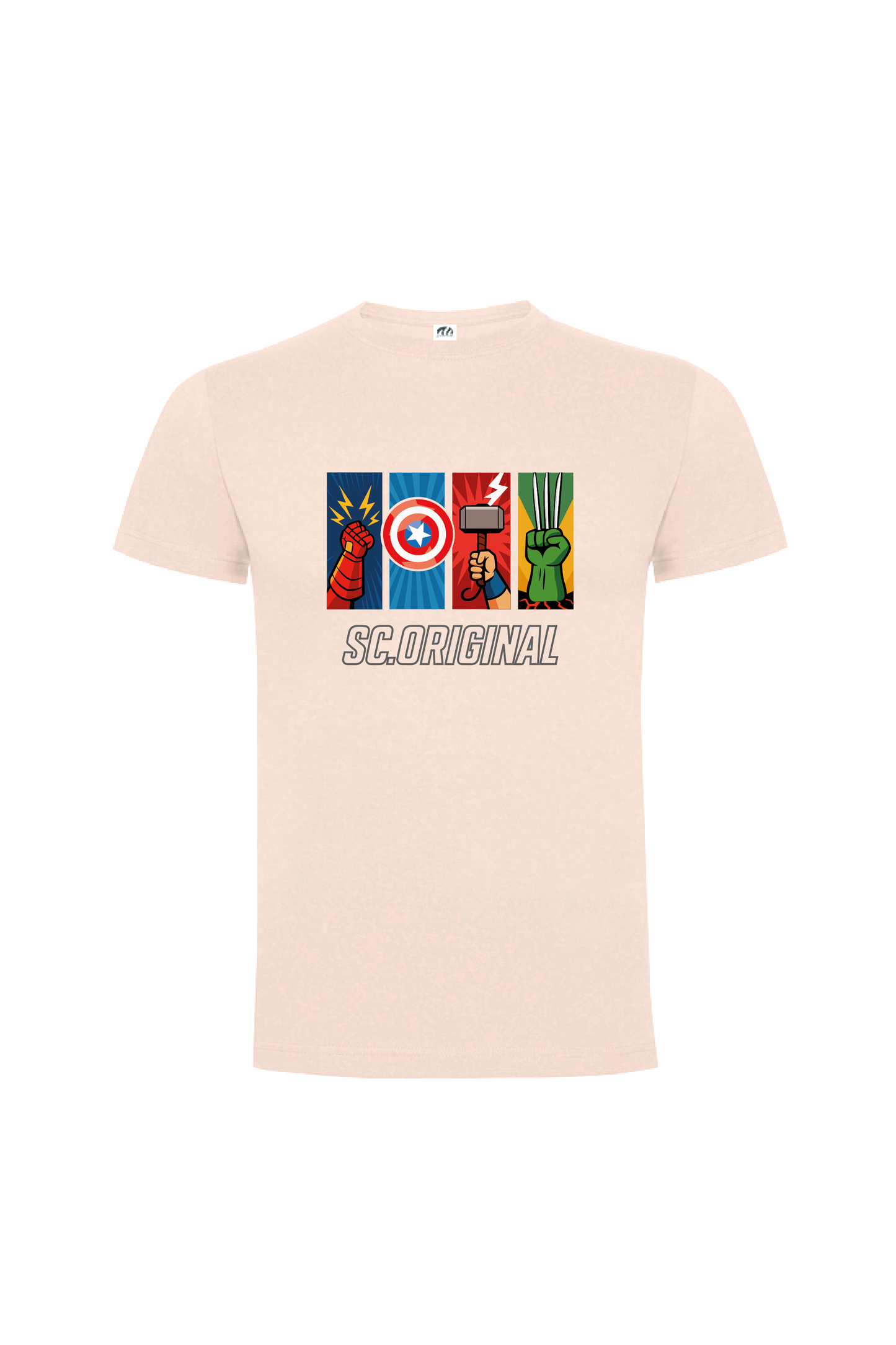 Camiseta Manga Corta Hombre Personalizada "Universo Vengador"