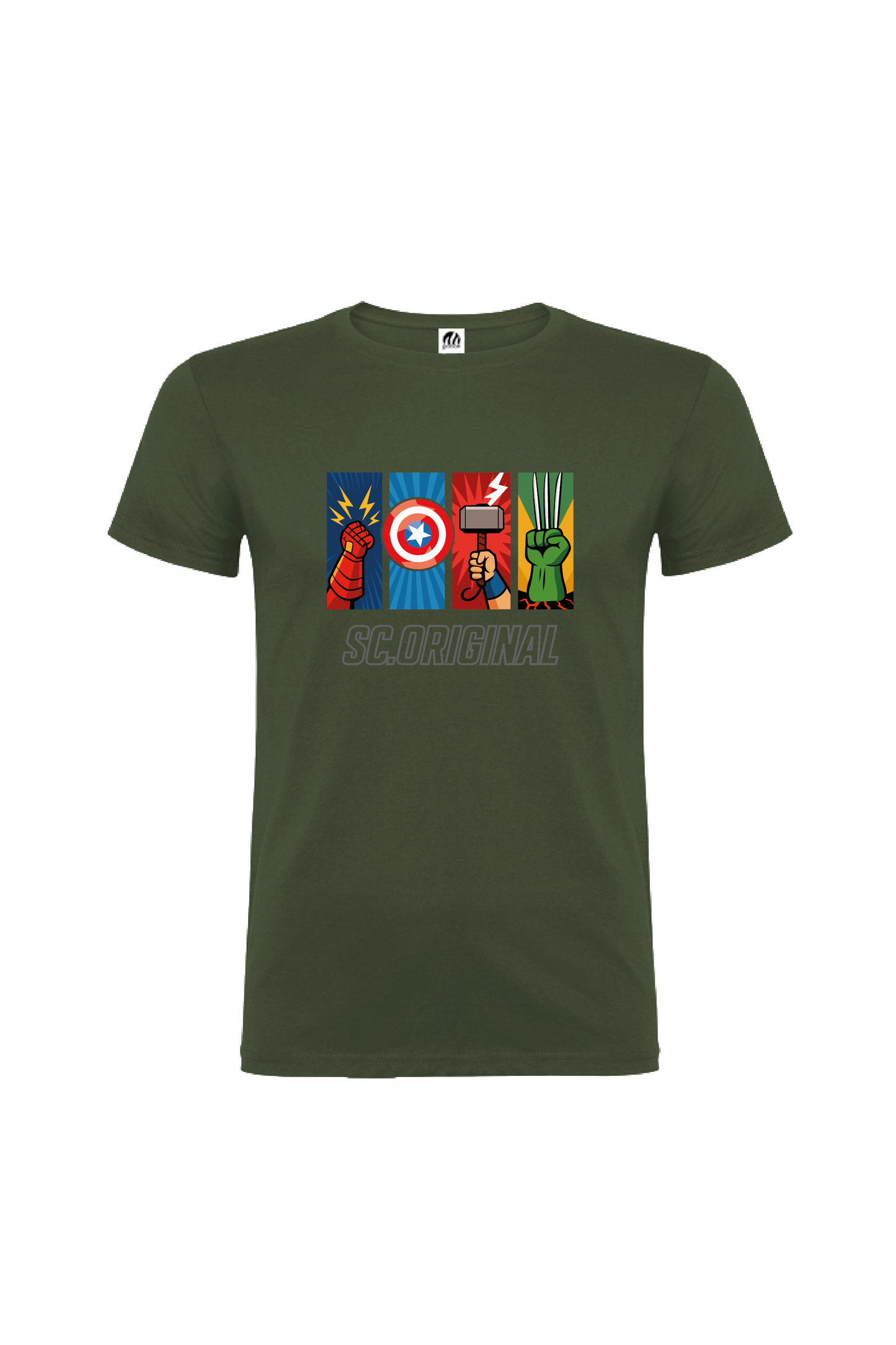 Camiseta Manga Corta Hombre Personalizada "Universo Vengador"