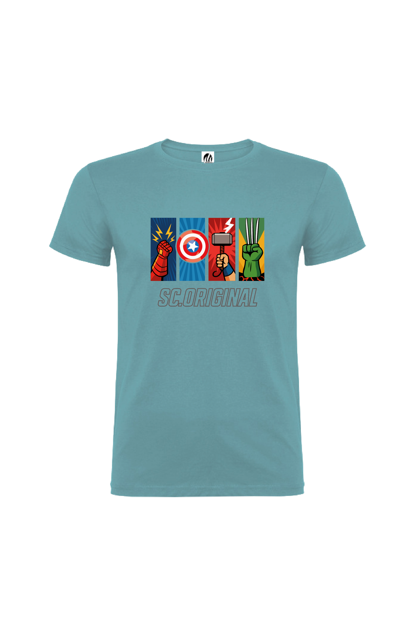 Camiseta Manga Corta Hombre Personalizada "Universo Vengador"