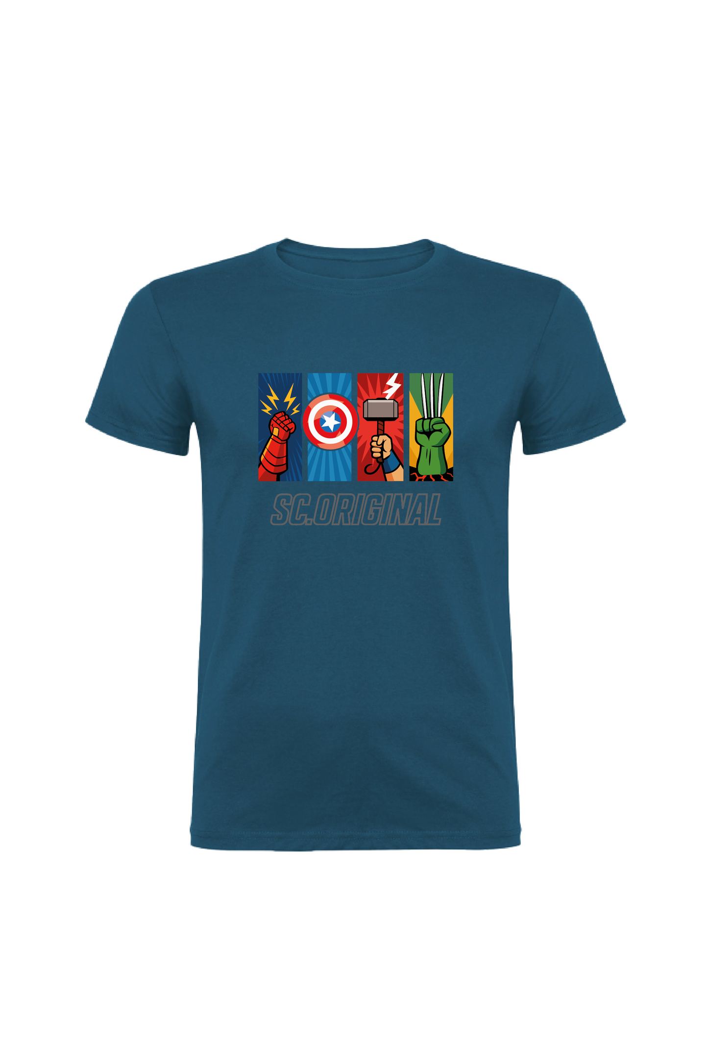 Camiseta Manga Corta Hombre Personalizada "Universo Vengador"