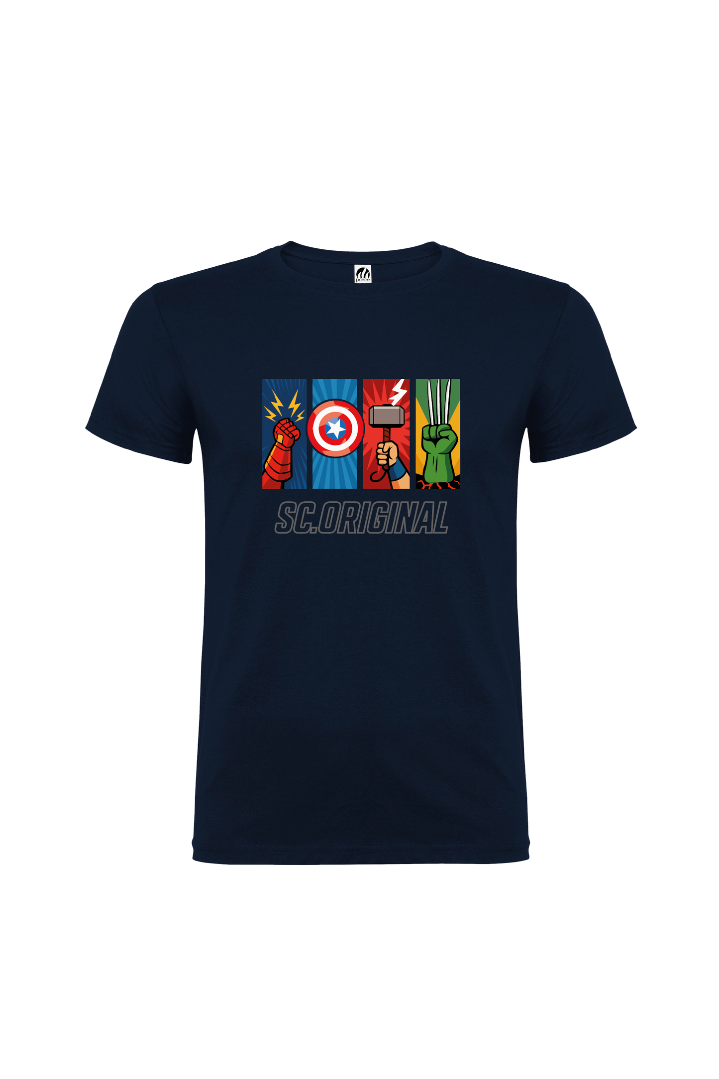 Camiseta Manga Corta Hombre Personalizada "Universo Vengador"