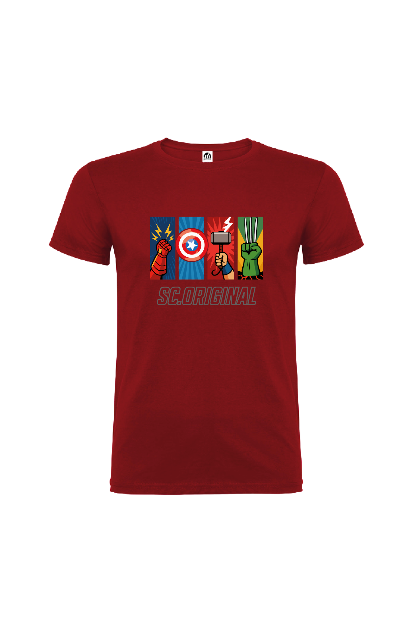 Camiseta Manga Corta Hombre Personalizada "Universo Vengador"