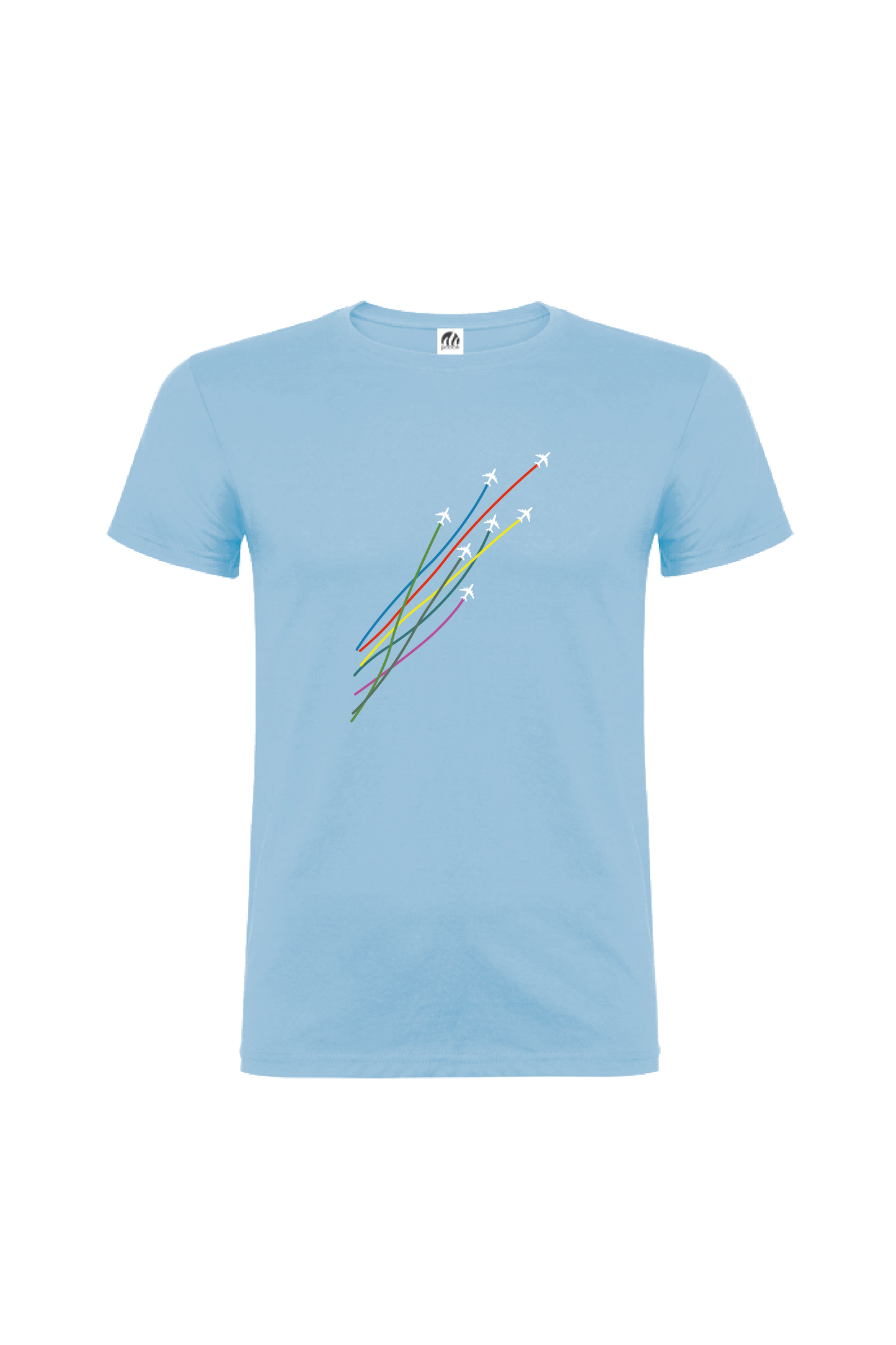 Camiseta Manga Corta Hombre Personalizada "Aviones"