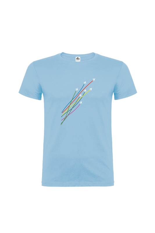 Camiseta Manga Corta Hombre Personalizada "Aviones"