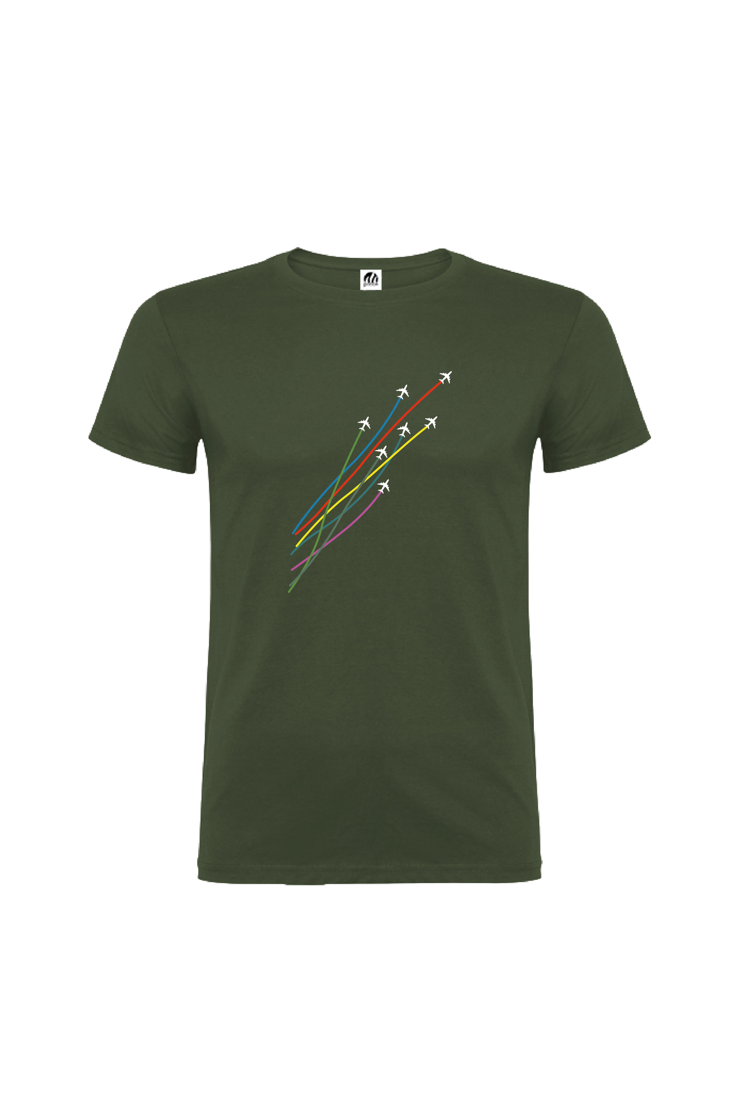 Camiseta Manga Corta Hombre Personalizada "Aviones"