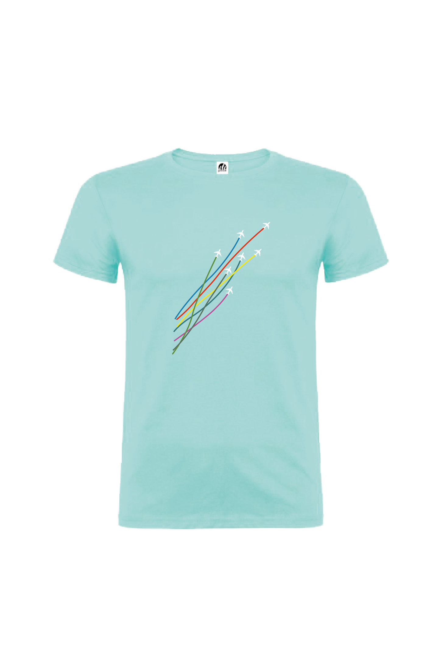 Camiseta Manga Corta Hombre Personalizada "Aviones"