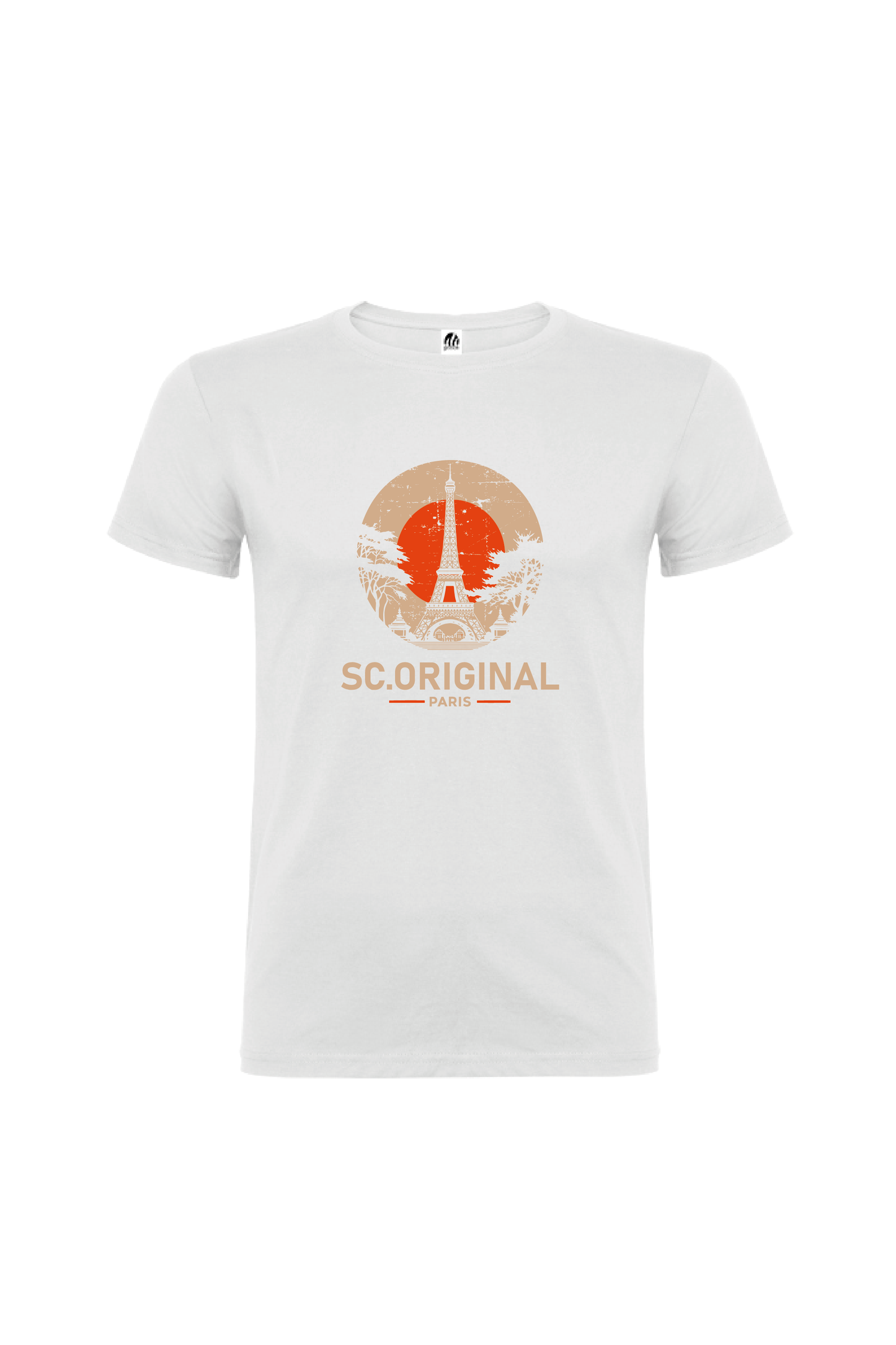 Camiseta Manga Corta Hombre Personalizada "Paris"