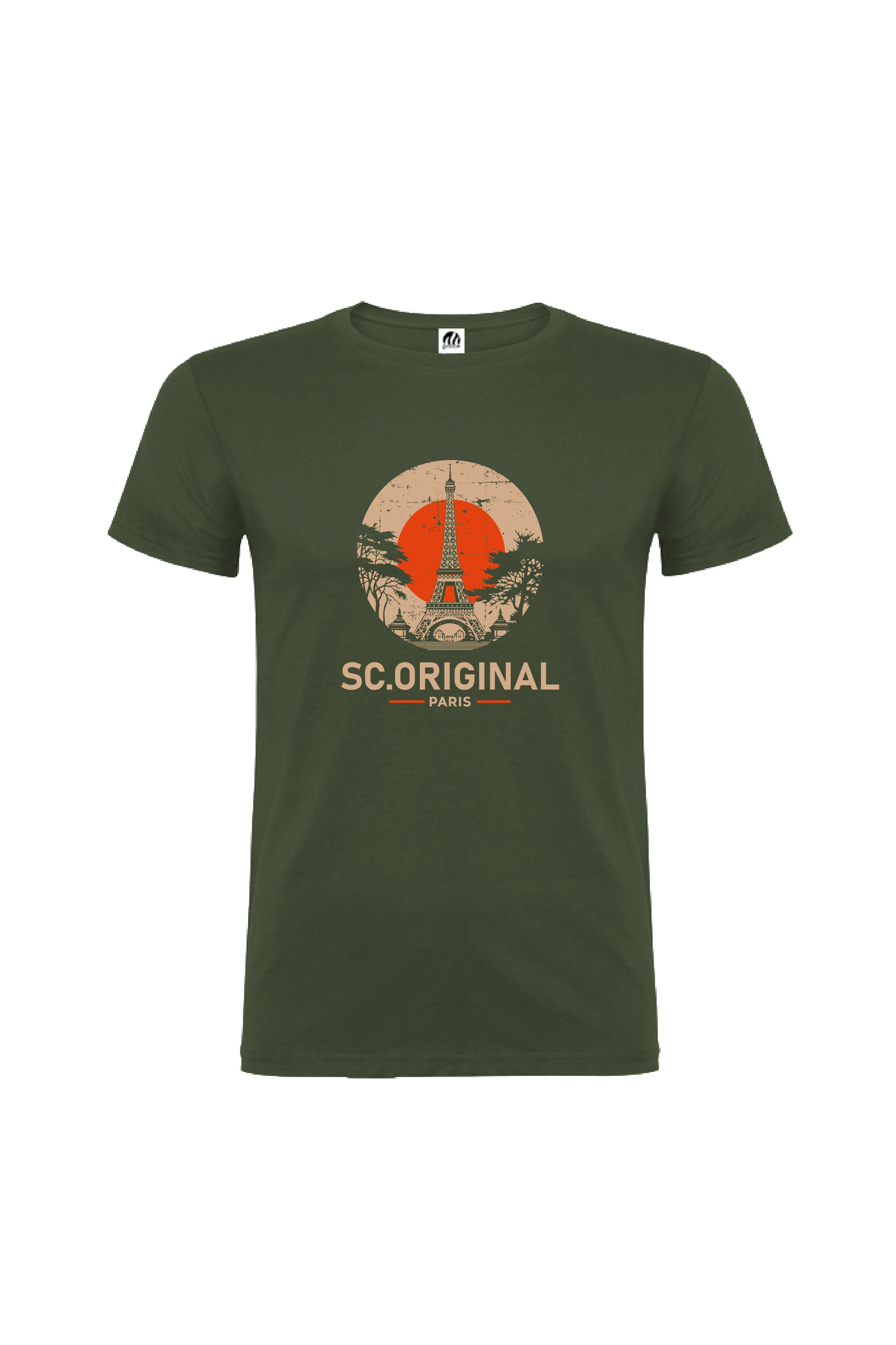 Camiseta Manga Corta Hombre Personalizada "Paris"