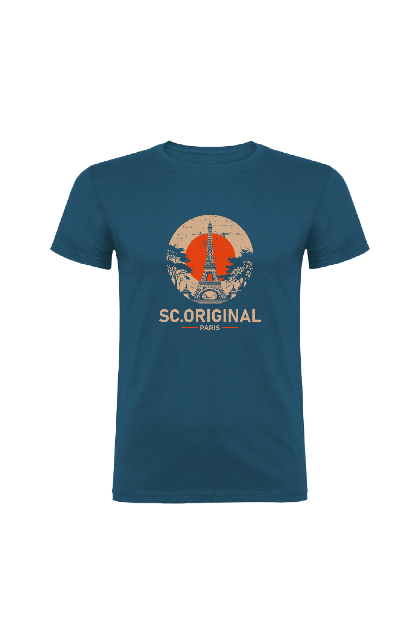 Camiseta Manga Corta Hombre Personalizada "Paris"