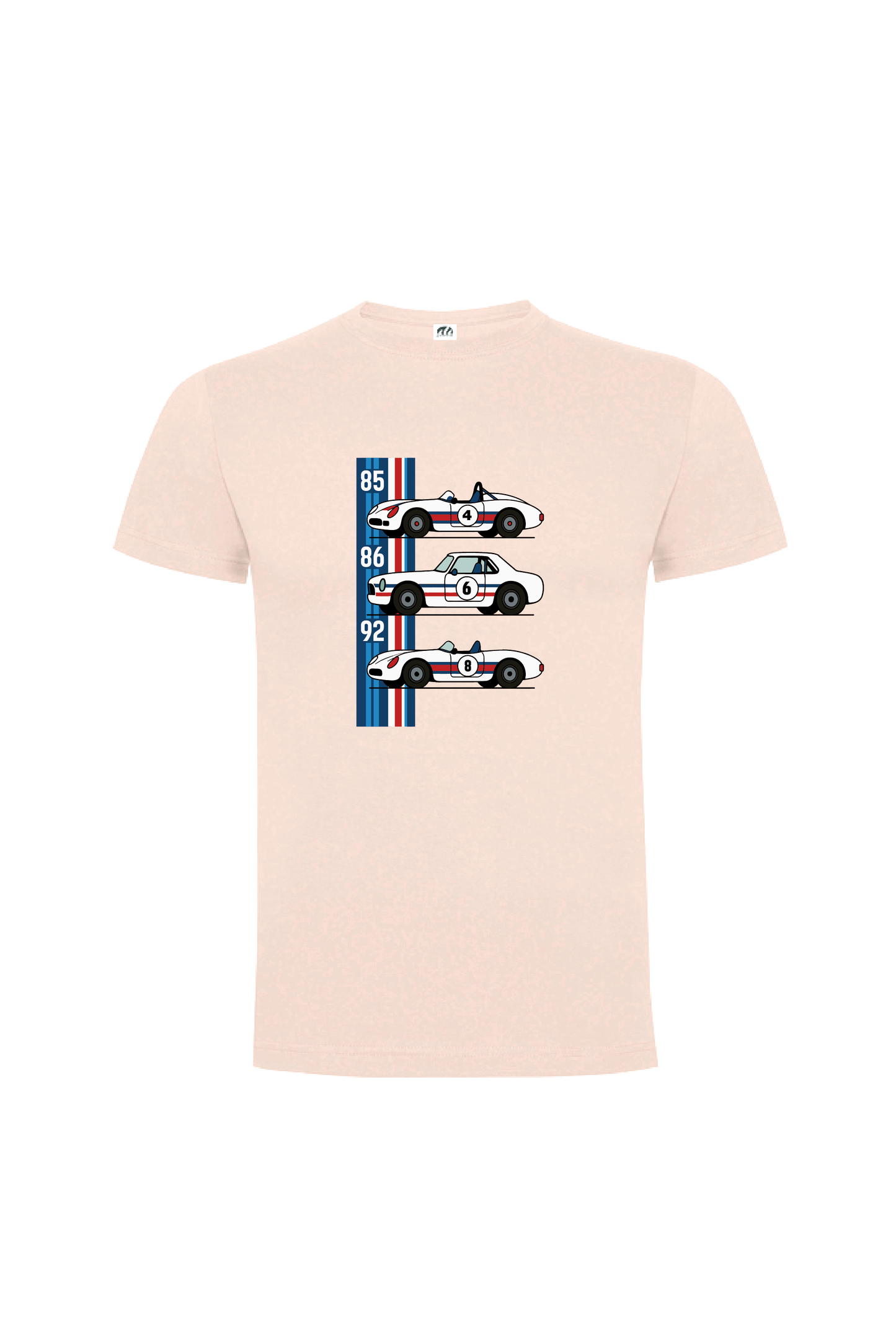 Camiseta Manga Corta Hombre Personalizada "Coche de carreras"