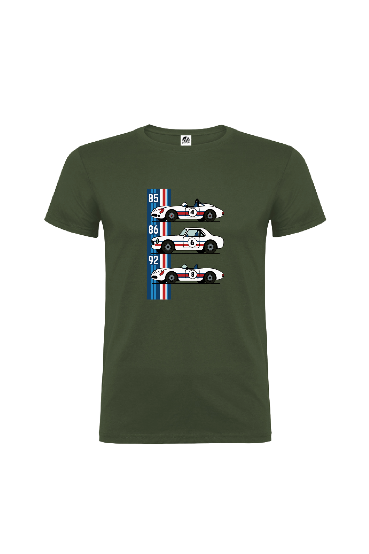 Camiseta Manga Corta Hombre Personalizada "Coche de carreras"