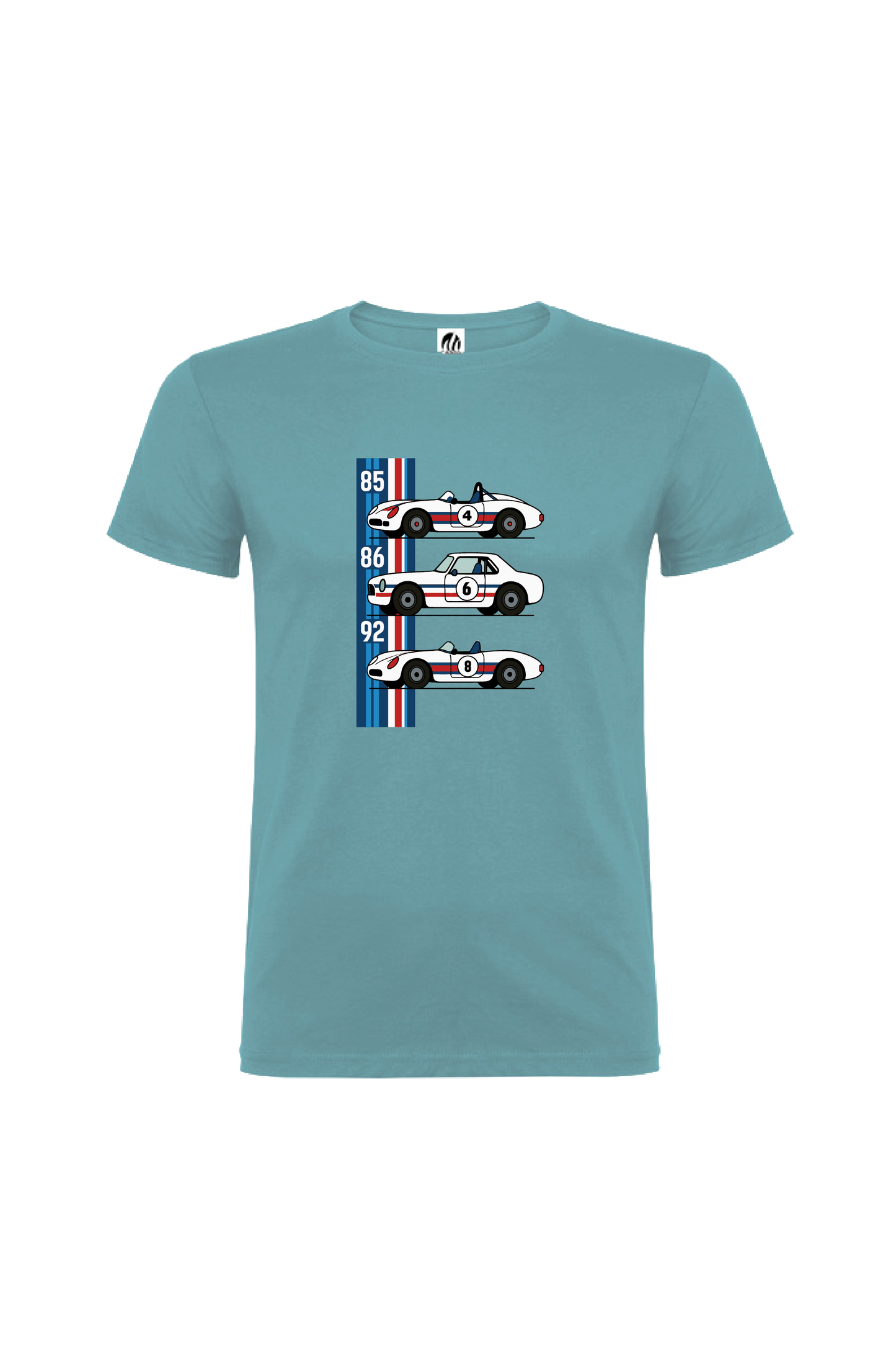 Camiseta Manga Corta Hombre Personalizada "Coche de carreras"
