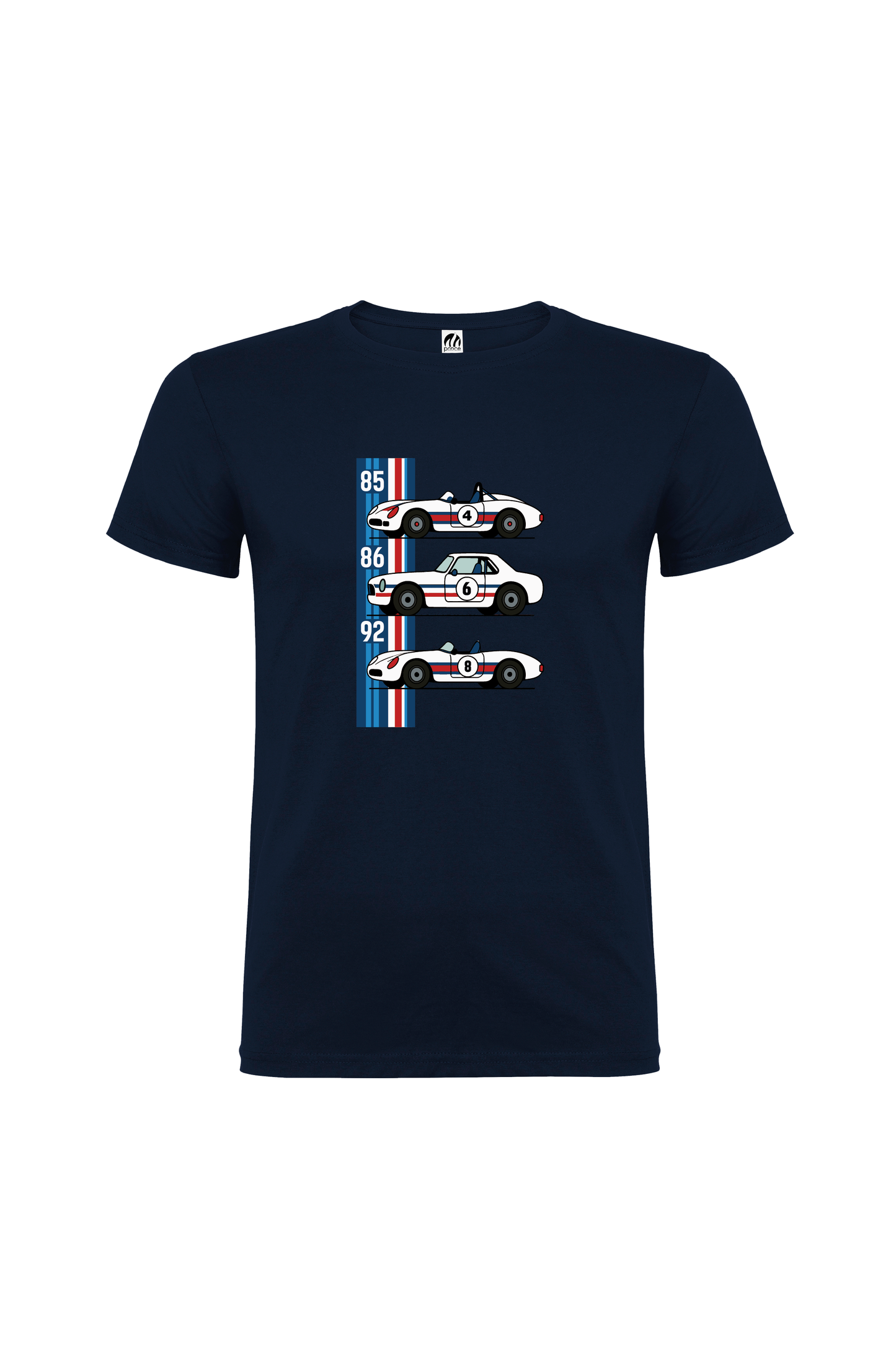 Camiseta Manga Corta Hombre Personalizada "Coche de carreras"