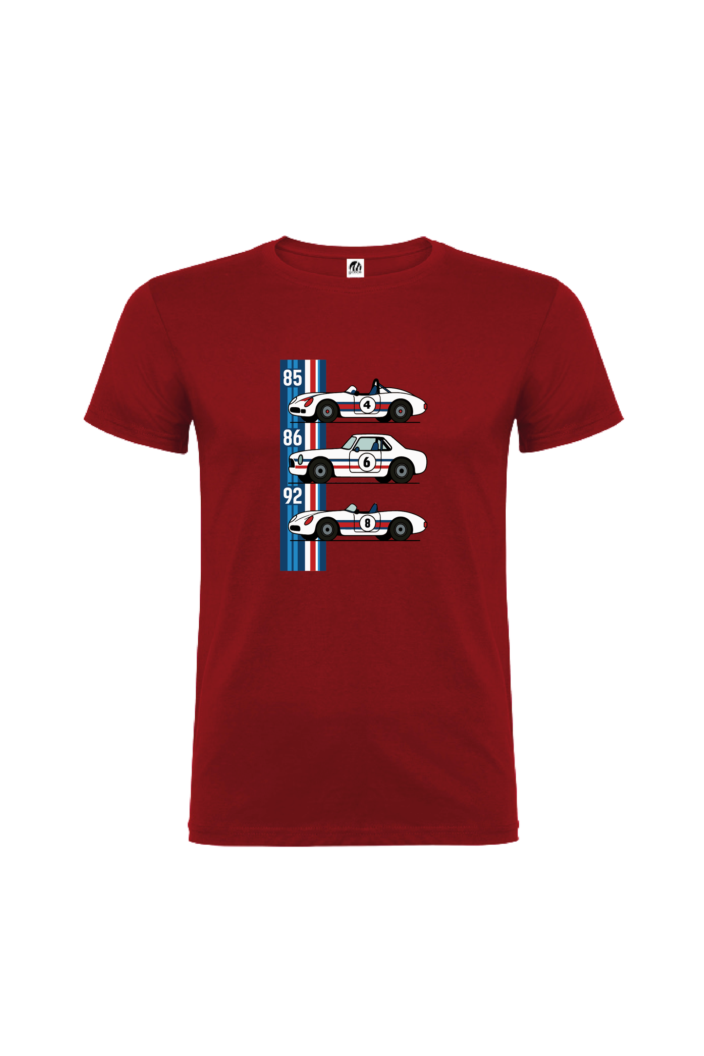 Camiseta Manga Corta Hombre Personalizada "Coche de carreras"