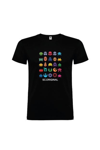 Camiseta Manga Corta Hombre Personalizada "Invasores del espacio"