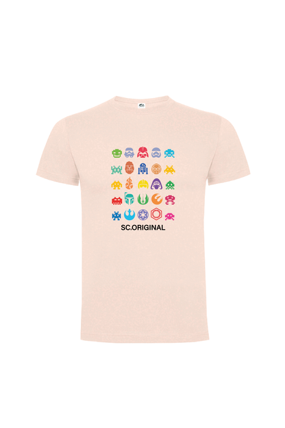 Camiseta Manga Corta Hombre Personalizada "Invasores del espacio"