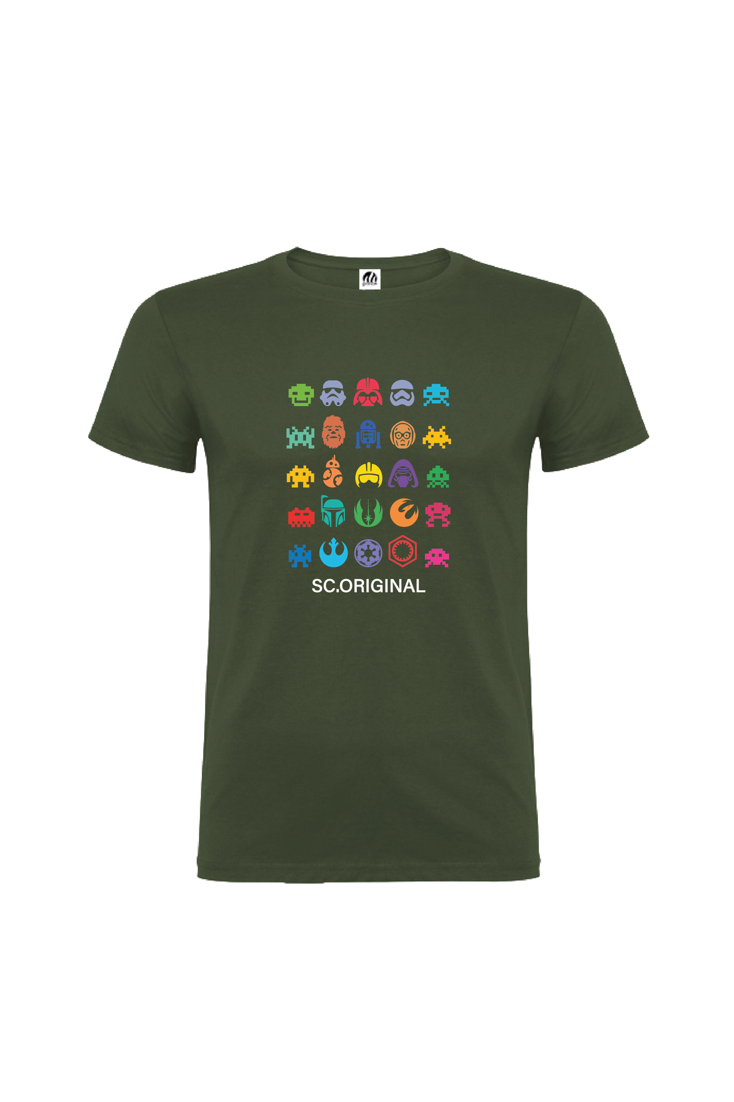 Camiseta Manga Corta Hombre Personalizada "Invasores del espacio"