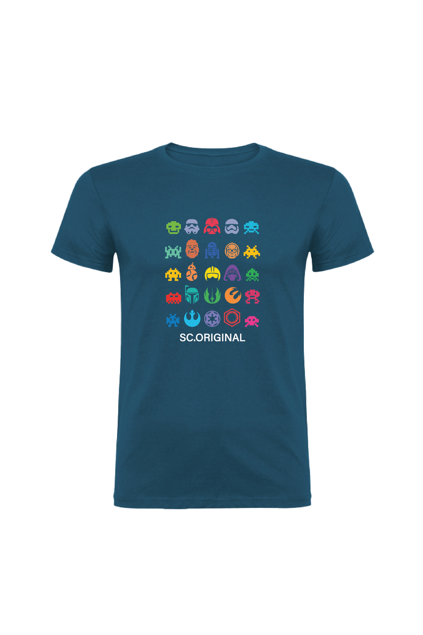 Camiseta Manga Corta Hombre Personalizada "Invasores del espacio"