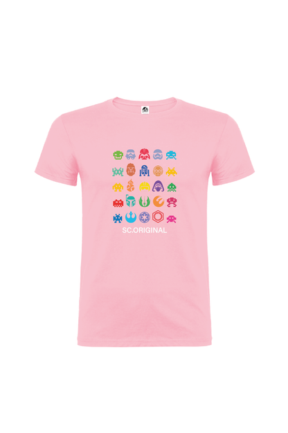 Camiseta Manga Corta Hombre Personalizada "Invasores del espacio"
