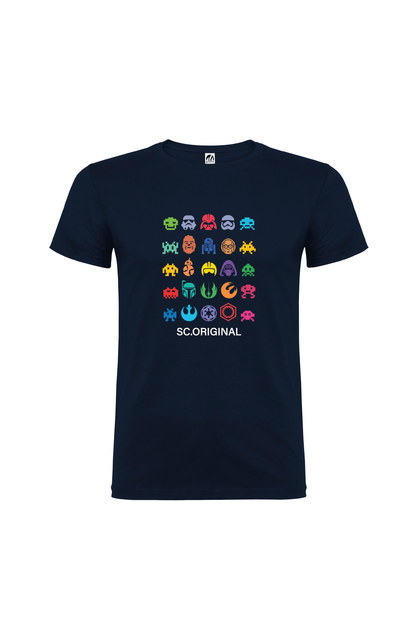 Camiseta Manga Corta Hombre Personalizada "Invasores del espacio"