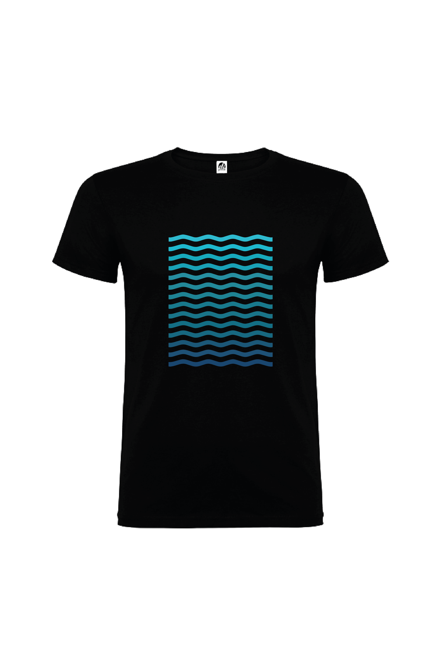 Camiseta Manga Corta Hombre Personalizada "Blue waves"