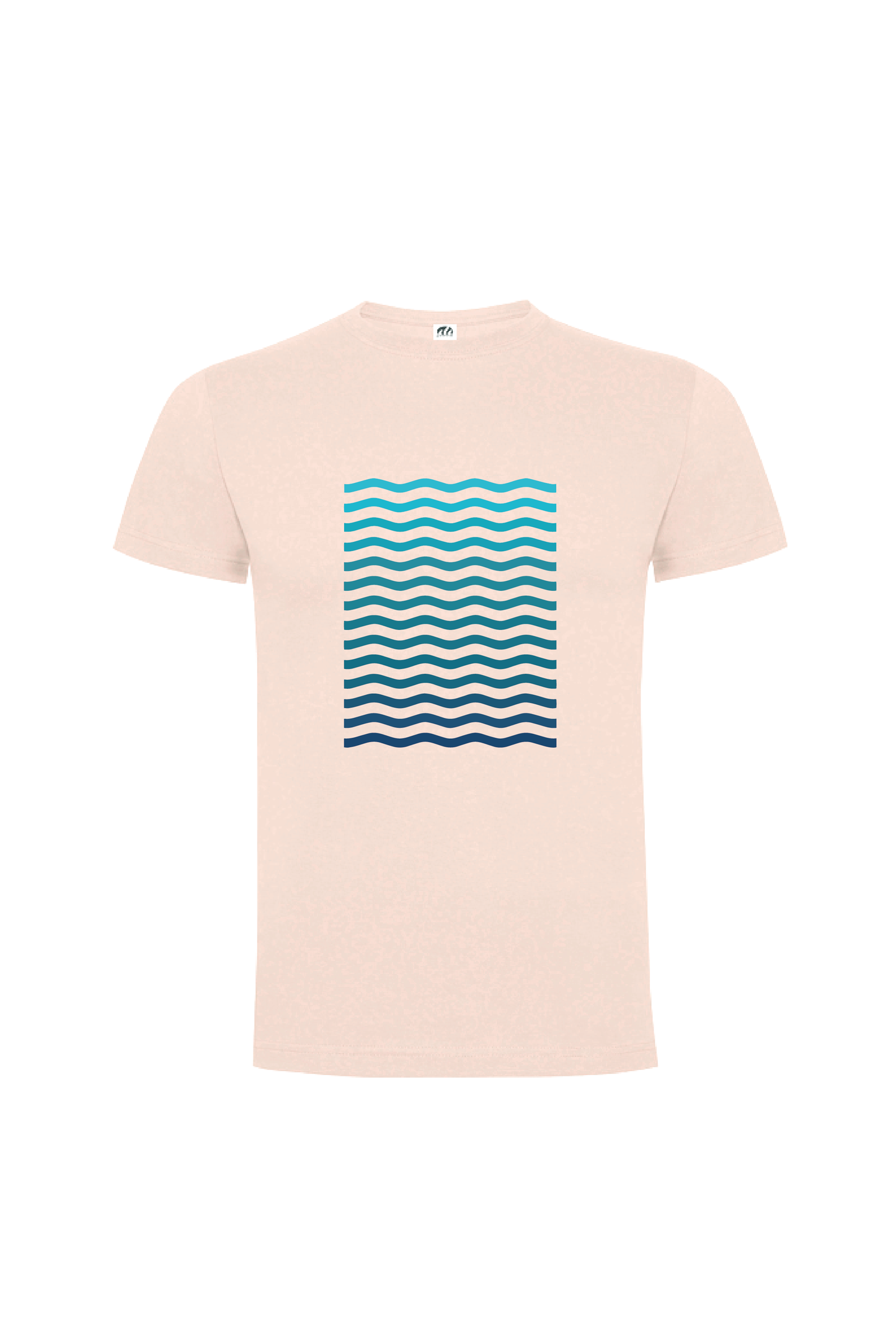 Camiseta Manga Corta Hombre Personalizada "Blue waves"