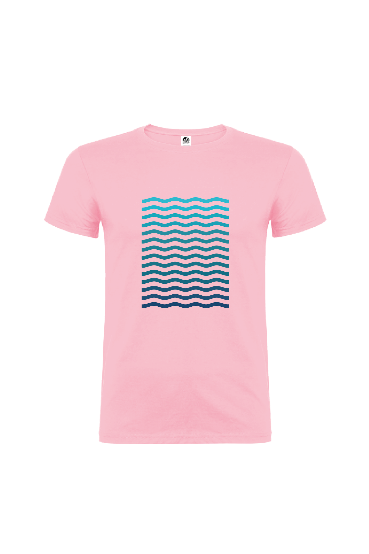 Camiseta Manga Corta Hombre Personalizada "Blue waves"