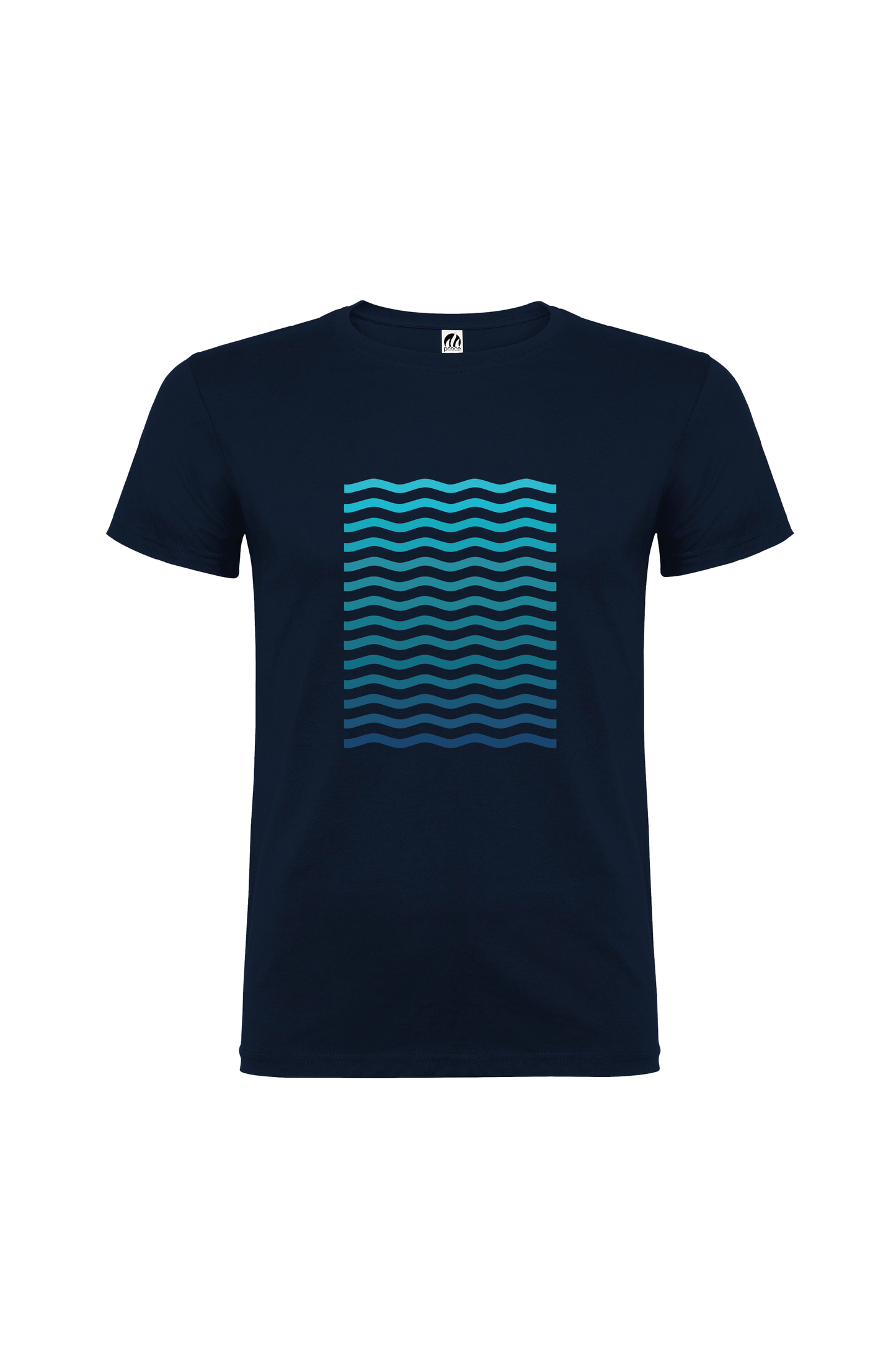 Camiseta Manga Corta Hombre Personalizada "Blue waves"