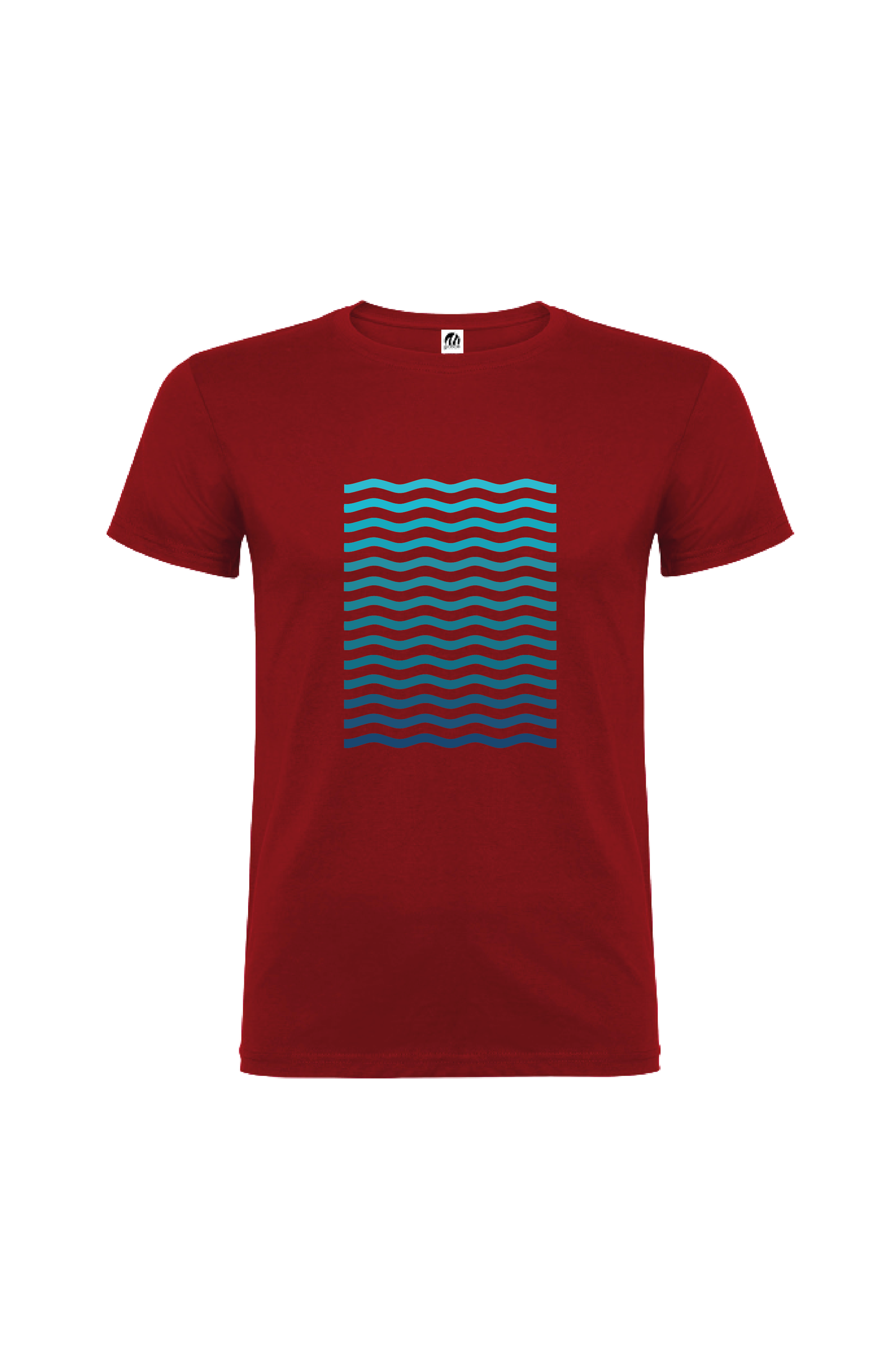 Camiseta Manga Corta Hombre Personalizada "Blue waves"