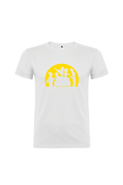 Camiseta Manga Corta Hombre Personalizada "Familia Simpson"