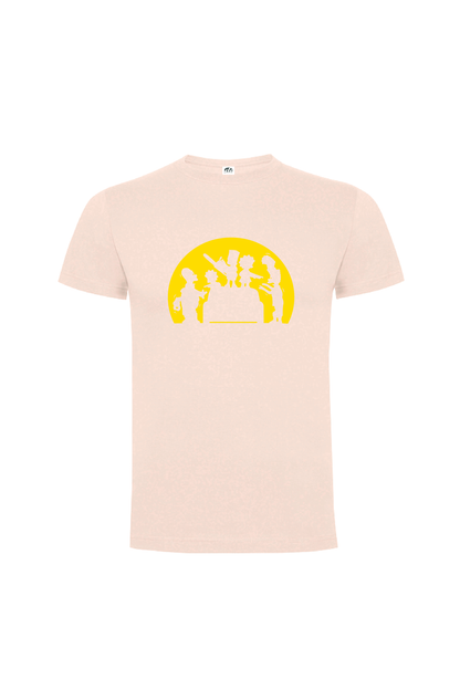 Camiseta Manga Corta Hombre Personalizada "Familia Simpson"