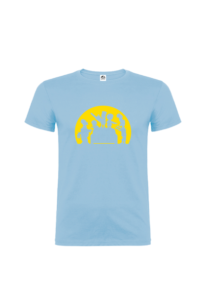 Camiseta Manga Corta Hombre Personalizada "Familia Simpson"