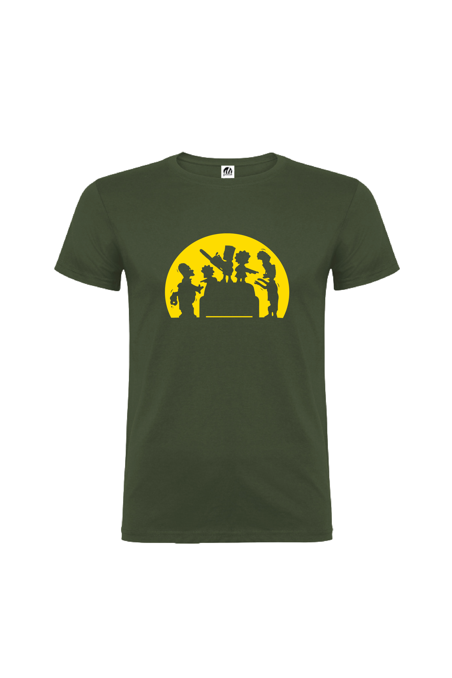 Camiseta Manga Corta Hombre Personalizada "Familia Simpson"