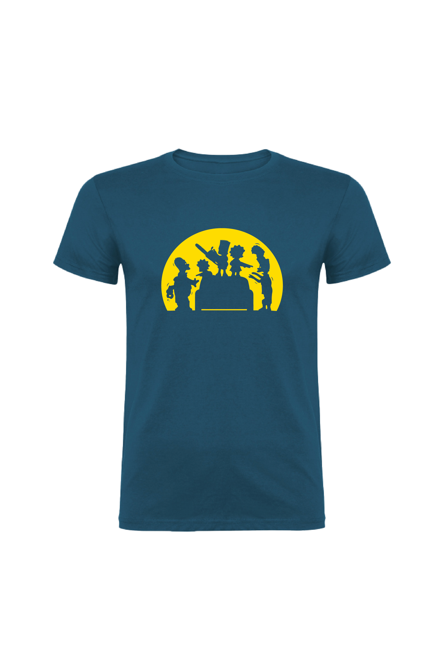 Camiseta Manga Corta Hombre Personalizada "Familia Simpson"