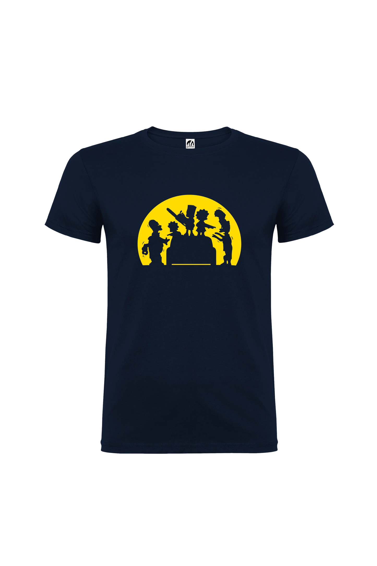 Camiseta Manga Corta Hombre Personalizada "Familia Simpson"