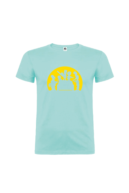 Camiseta Manga Corta Hombre Personalizada "Familia Simpson"