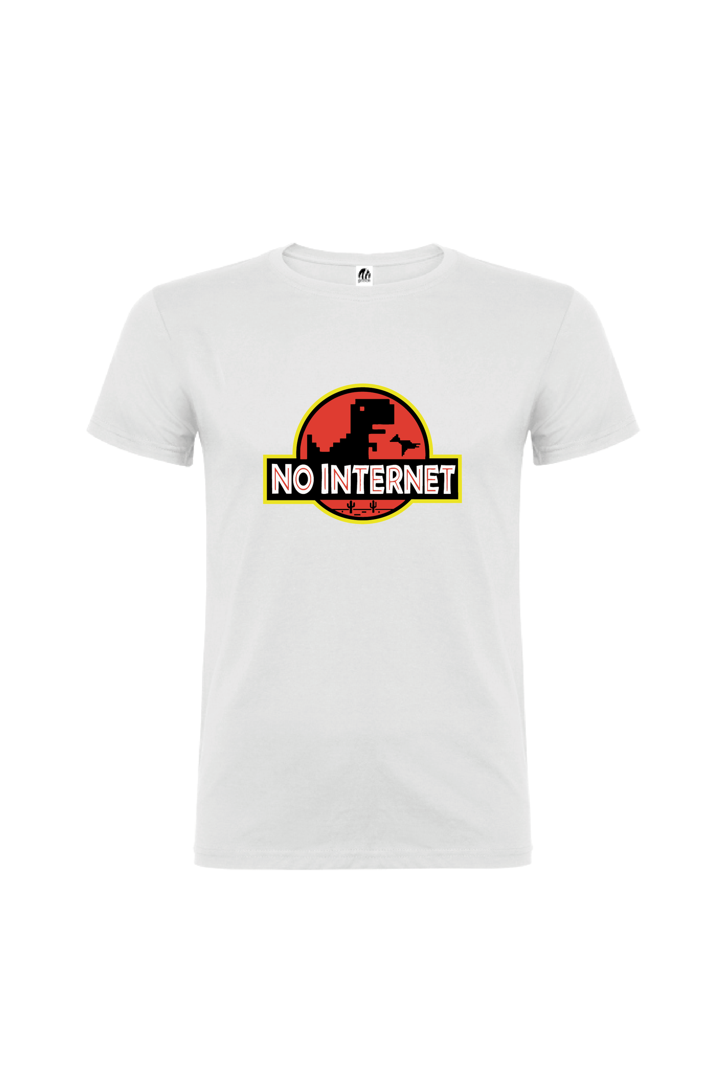 Camiseta Manga Corta Hombre Personalizada "No internet"