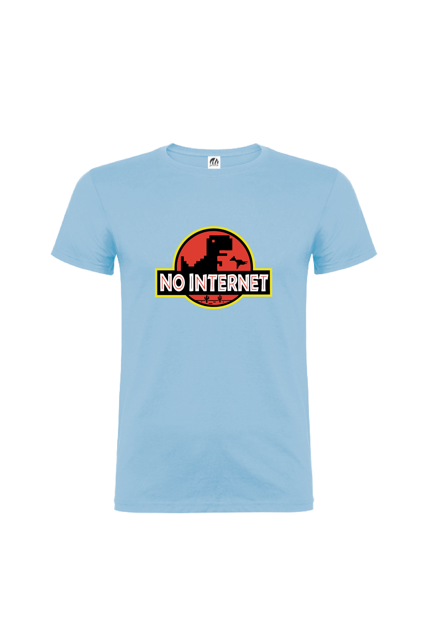 Camiseta Manga Corta Hombre Personalizada "No internet"