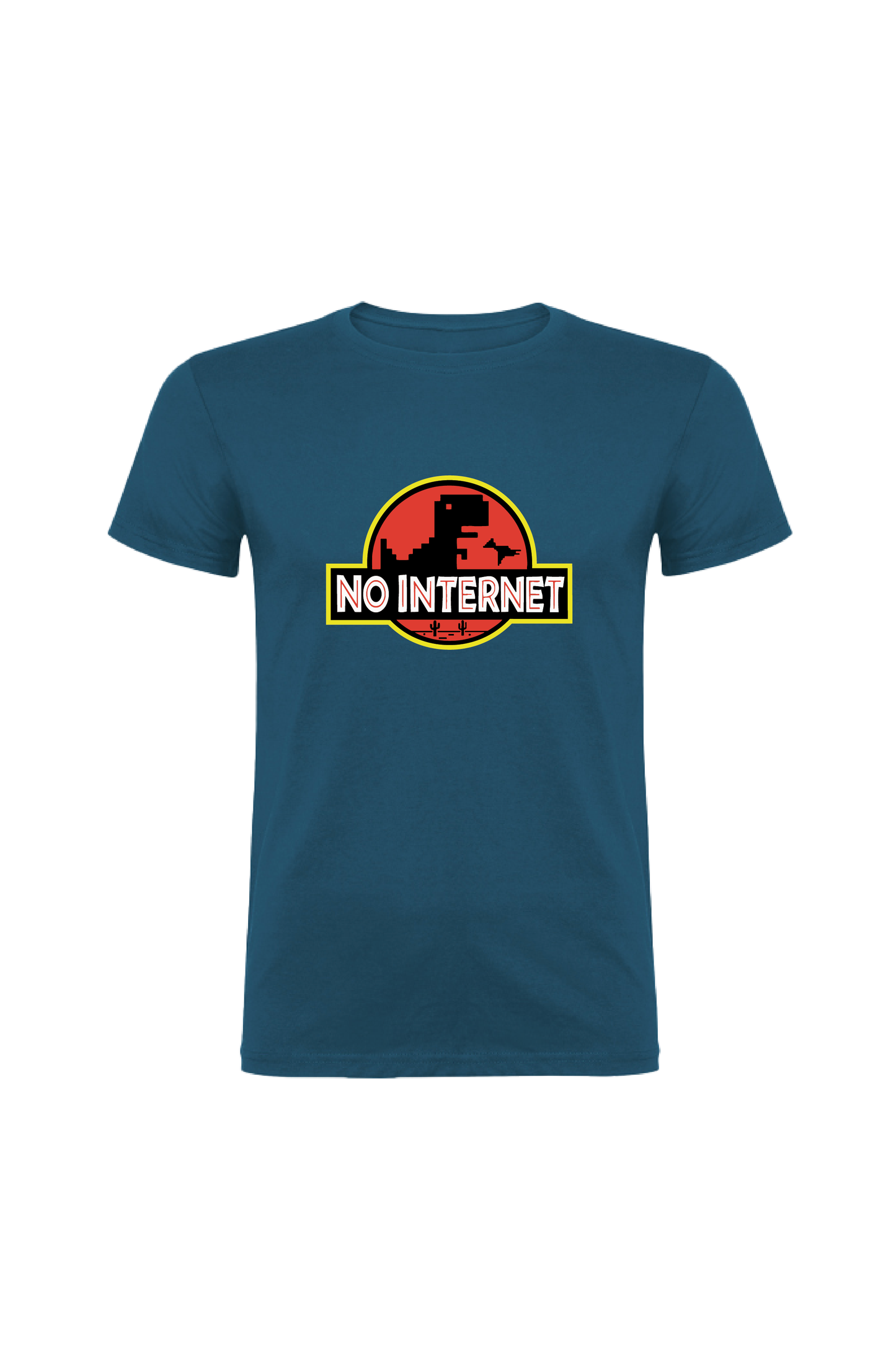 Camiseta Manga Corta Hombre Personalizada "No internet"