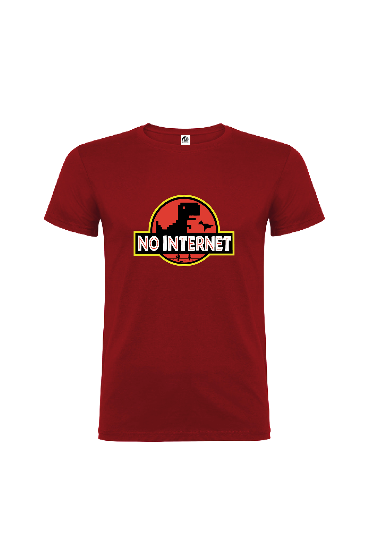 Camiseta Manga Corta Hombre Personalizada "No internet"