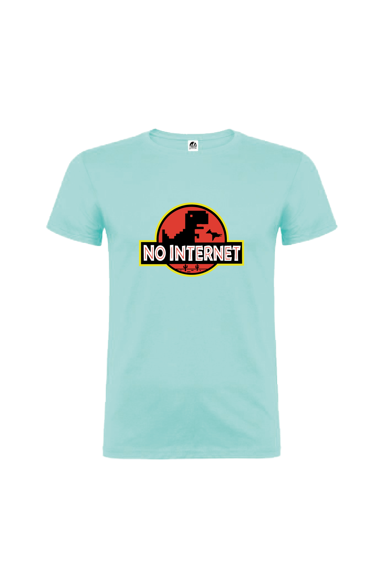 Camiseta Manga Corta Hombre Personalizada "No internet"