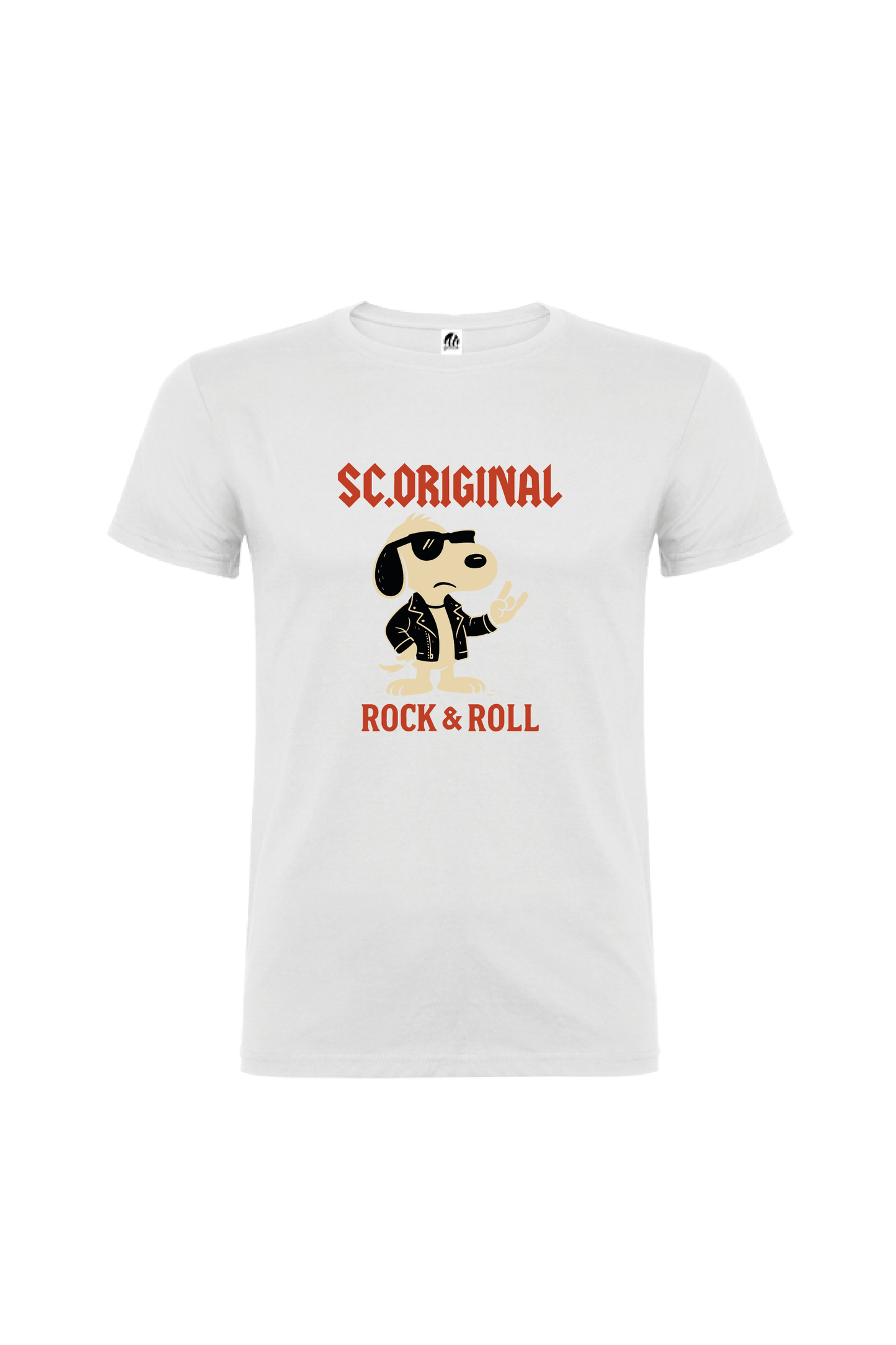 Camiseta Manga Corta Hombre Personalizada "Rock & Roll"