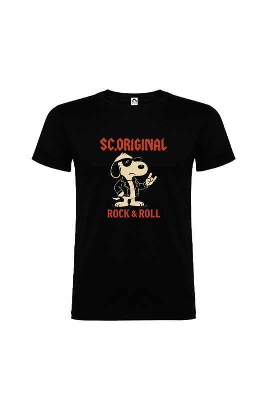 Camiseta Manga Corta Hombre Personalizada "Rock & Roll"