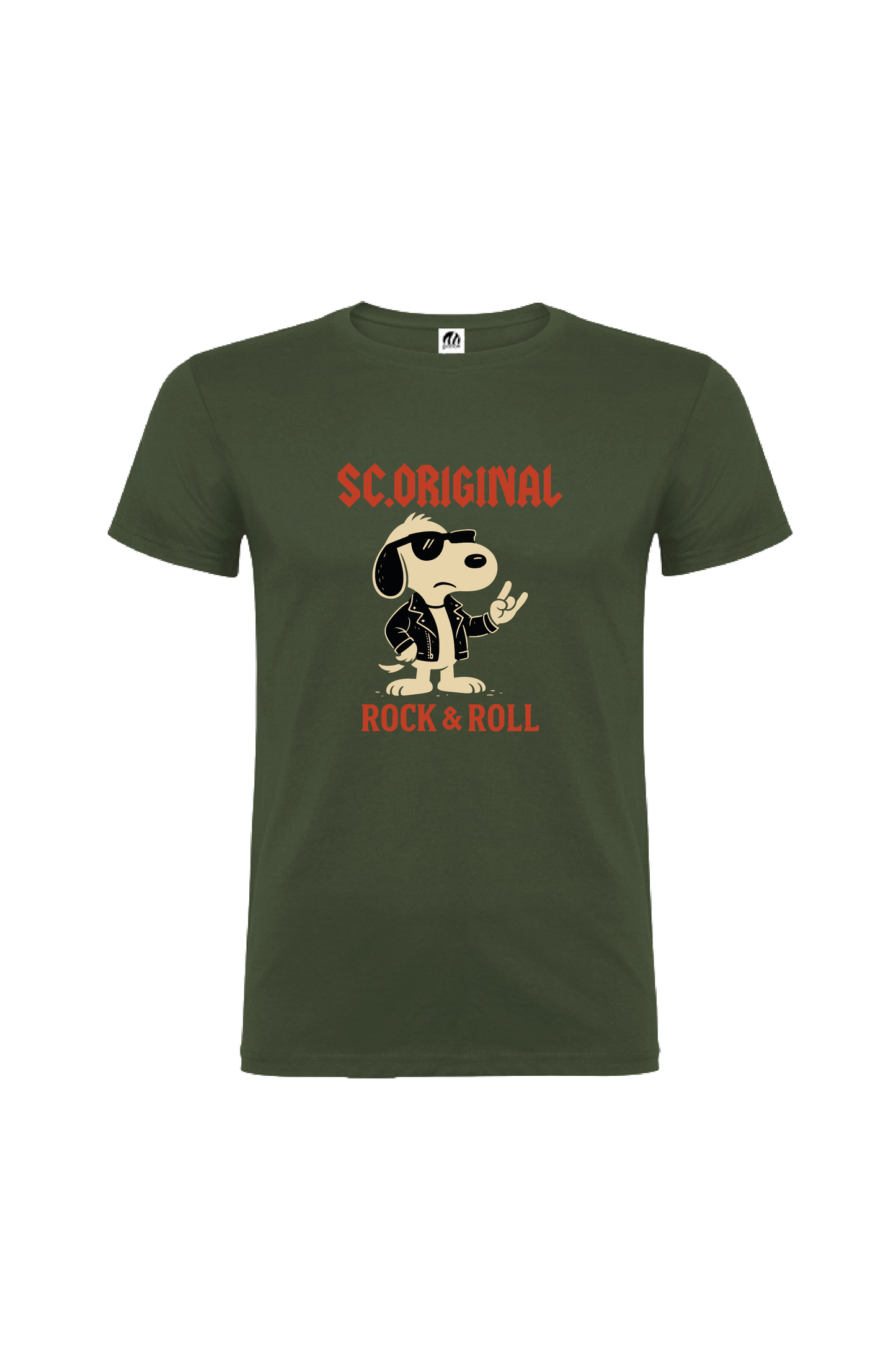 Camiseta Manga Corta Hombre Personalizada "Rock & Roll"