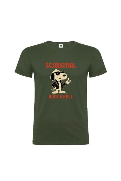 Camiseta Manga Corta Hombre Personalizada "Rock & Roll"