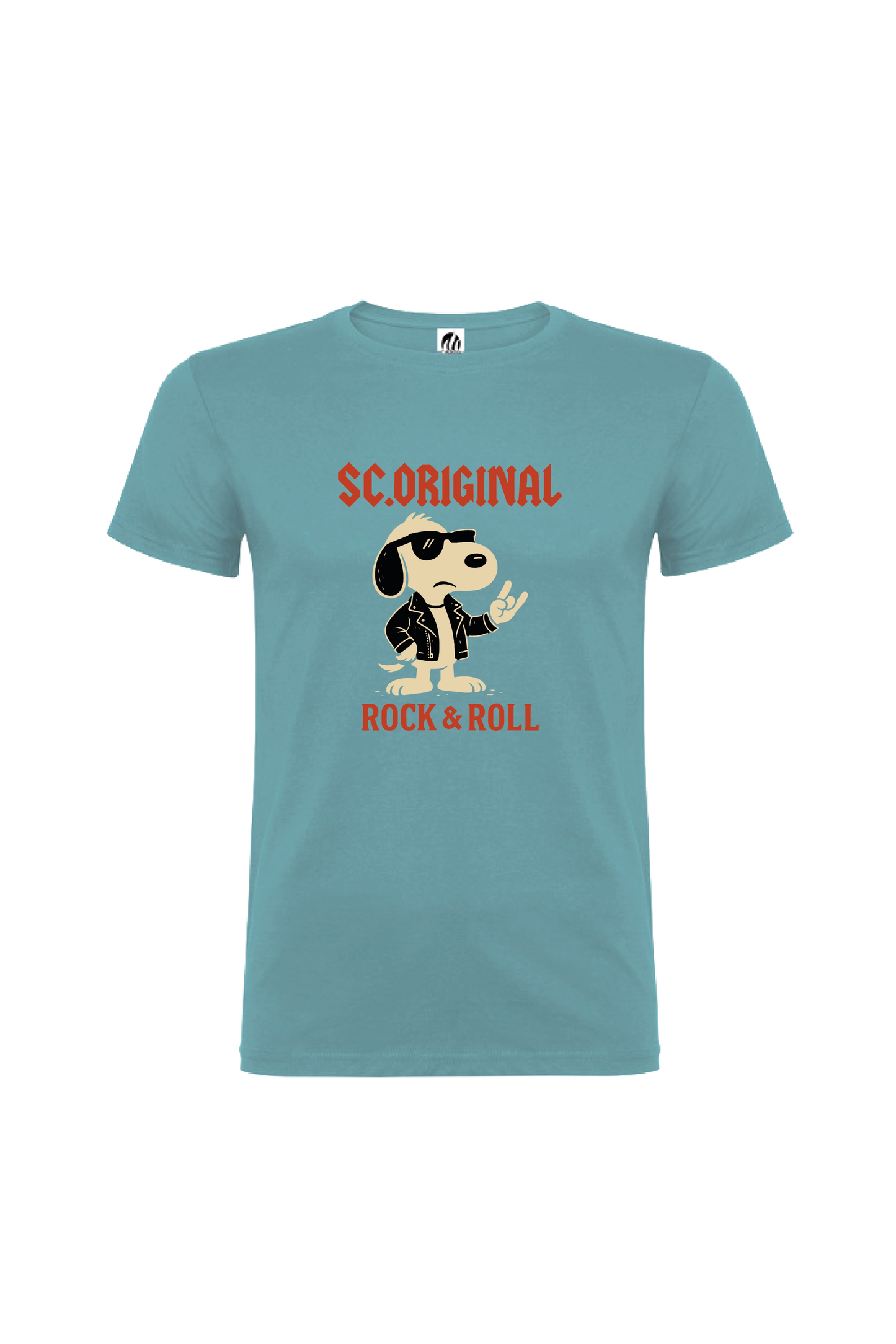 Camiseta Manga Corta Hombre Personalizada "Rock & Roll"