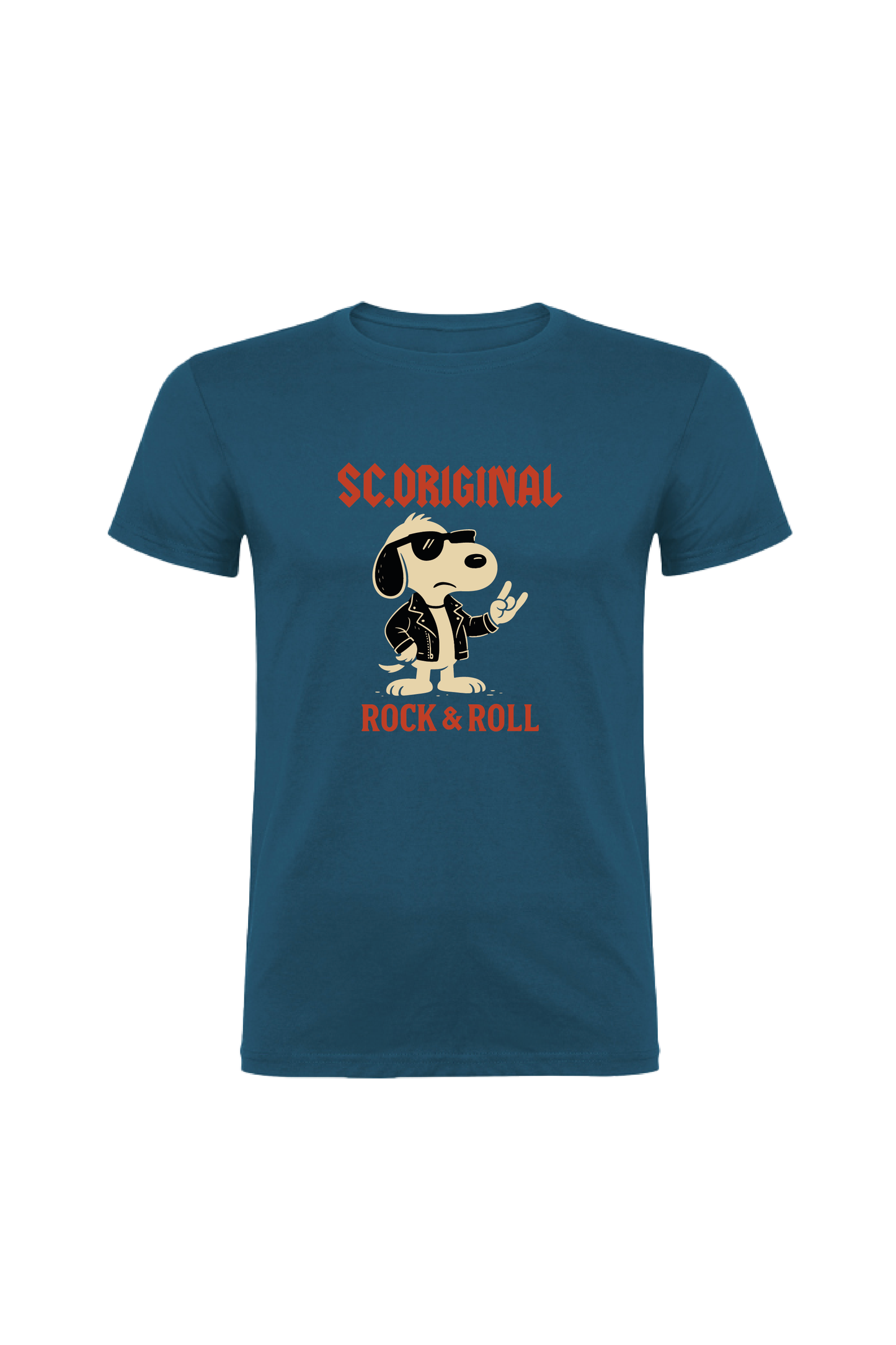 Camiseta Manga Corta Hombre Personalizada "Rock & Roll"